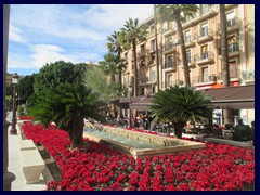 Murcia City Centre South part - The Old Town Hall and Glorieta Espana, a green space in front of Palacio Episcopal.